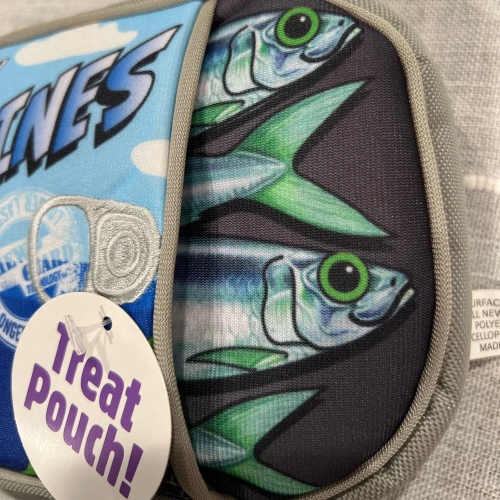 Sardines dog toy with Treat Pouch